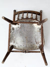 antique children's spindle back chair