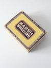 vintage Marsh & Wheeling cigar box