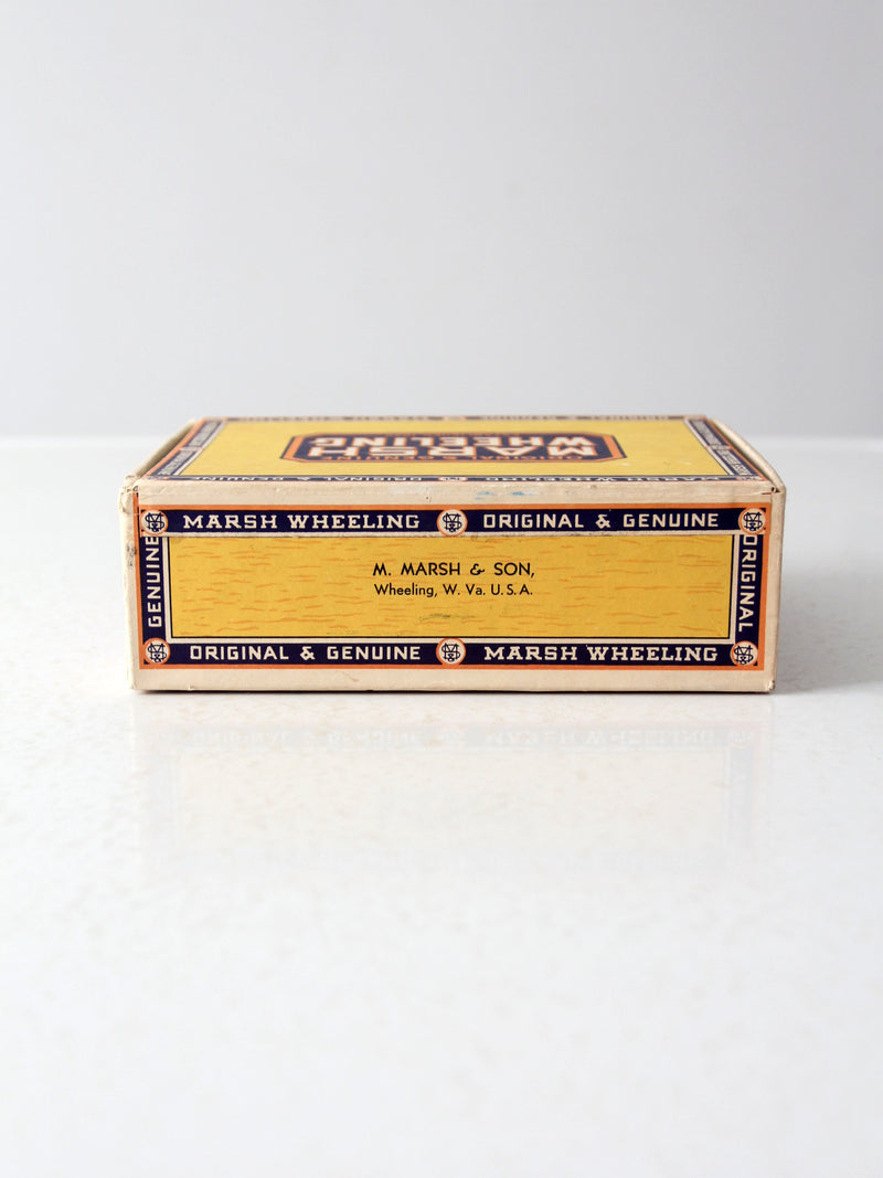 vintage Marsh & Wheeling cigar box