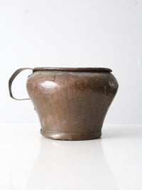 antique primitive copper pot