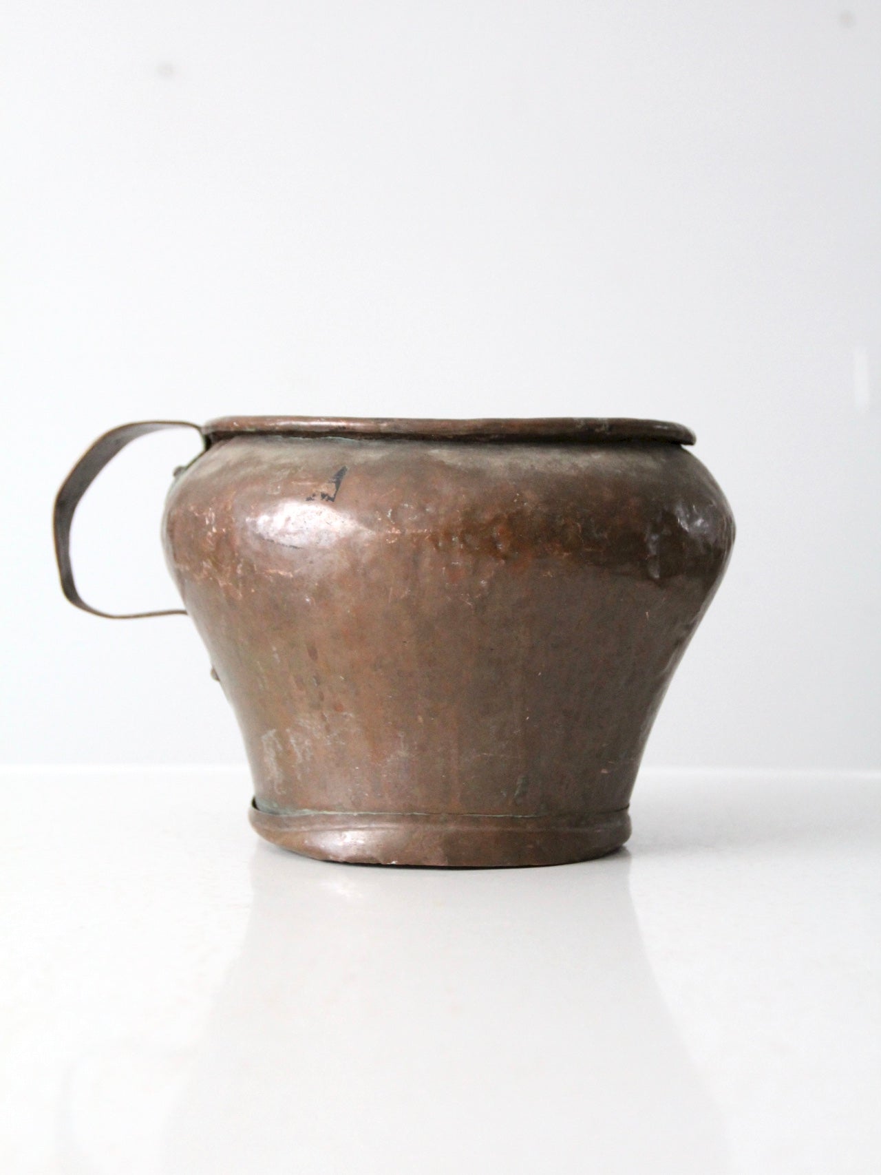 antique primitive copper pot