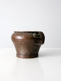 antique primitive copper pot