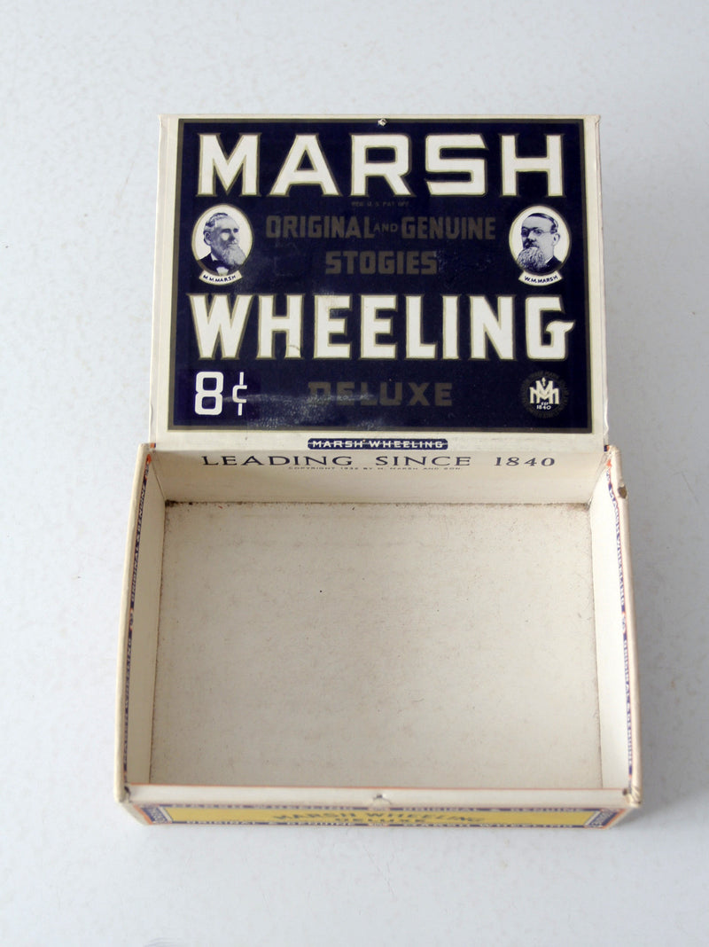 vintage Marsh & Wheeling cigar box