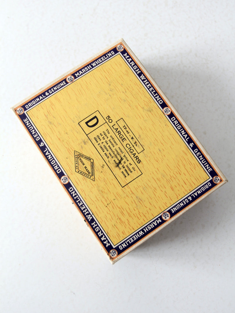 vintage Marsh & Wheeling cigar box
