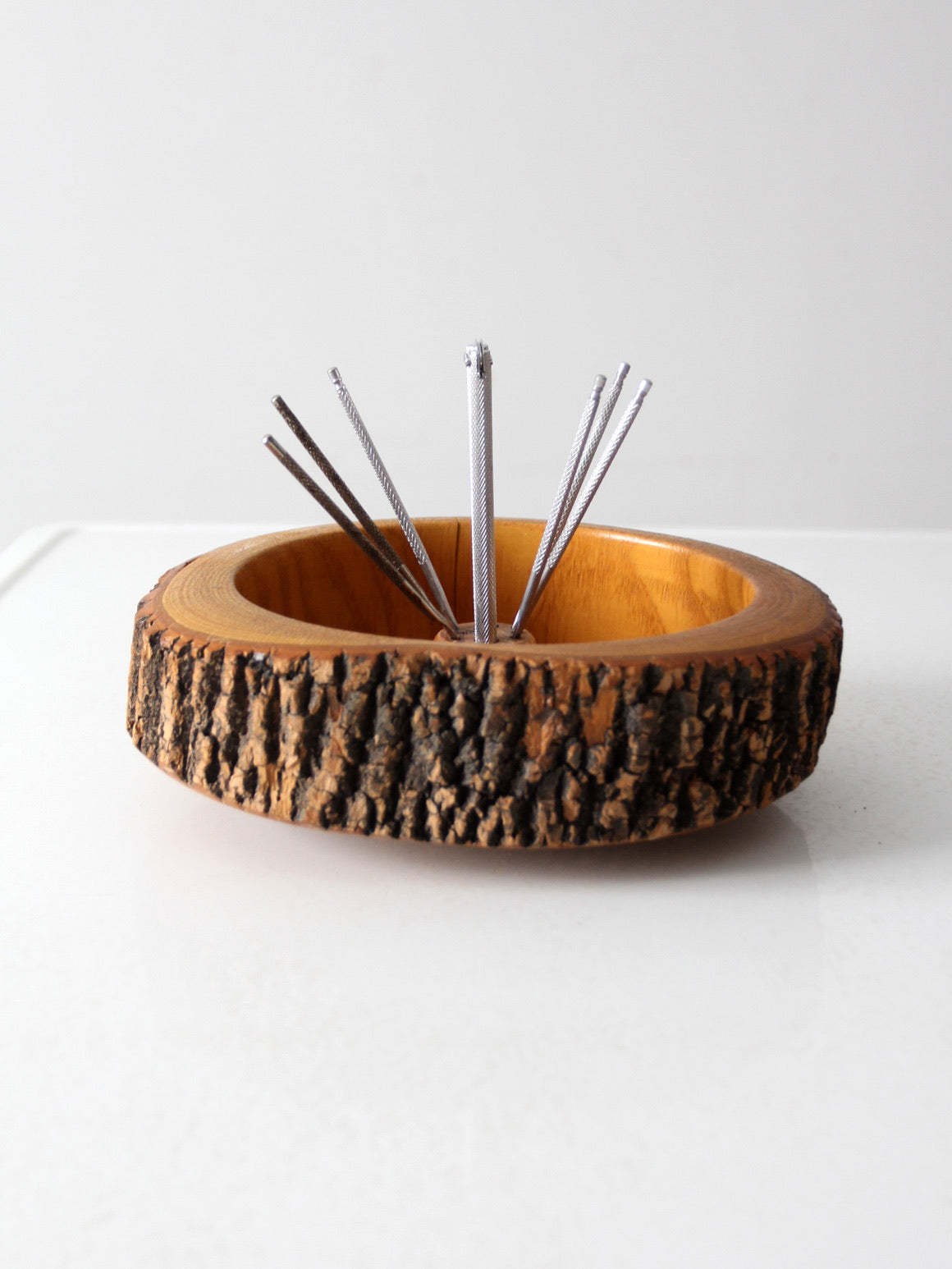 mid-century nut-cracker bowl set