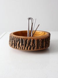 mid-century nut-cracker bowl set