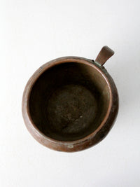 antique primitive copper pot