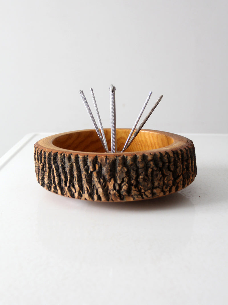 mid-century nut-cracker bowl set