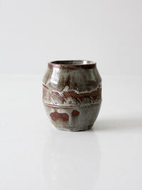 vintage studio pottery vase
