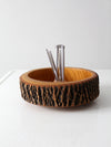 mid-century nut-cracker bowl set