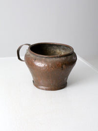 antique primitive copper pot