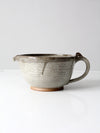 vintage studio pottery batter bowl