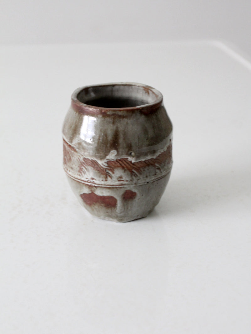 vintage studio pottery vase