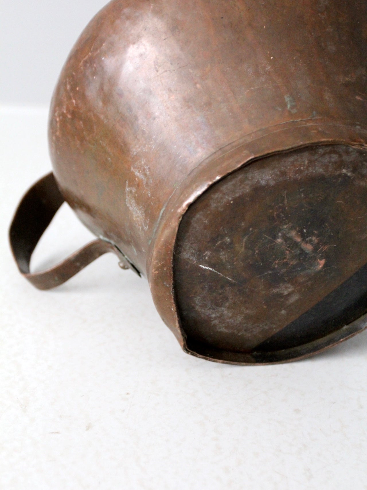antique primitive copper pot