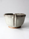 vintage studio pottery batter bowl