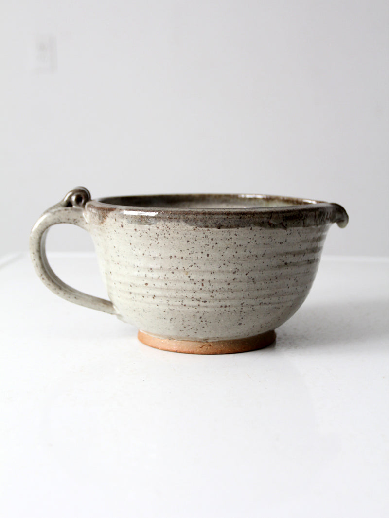 vintage studio pottery batter bowl