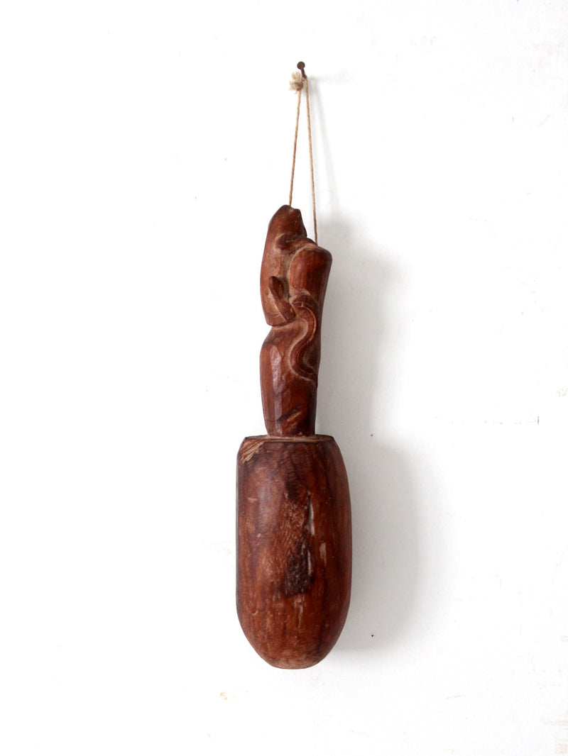 antique primitive Oceanic wooden pestle