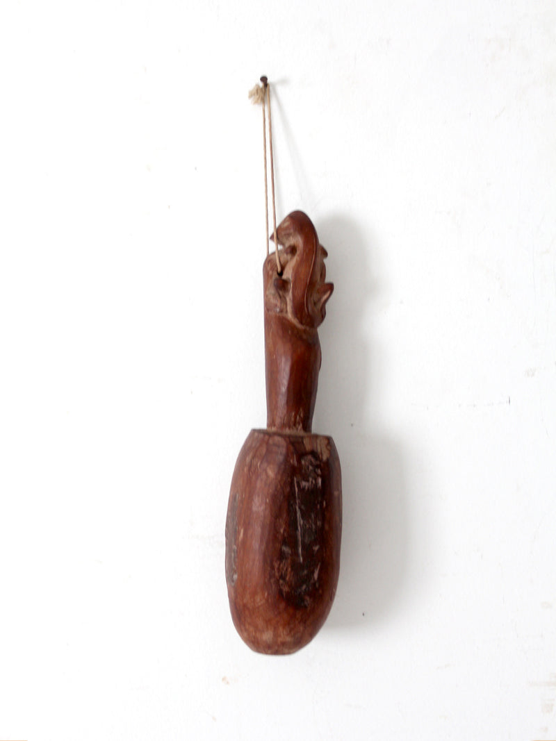 antique primitive Oceanic wooden pestle