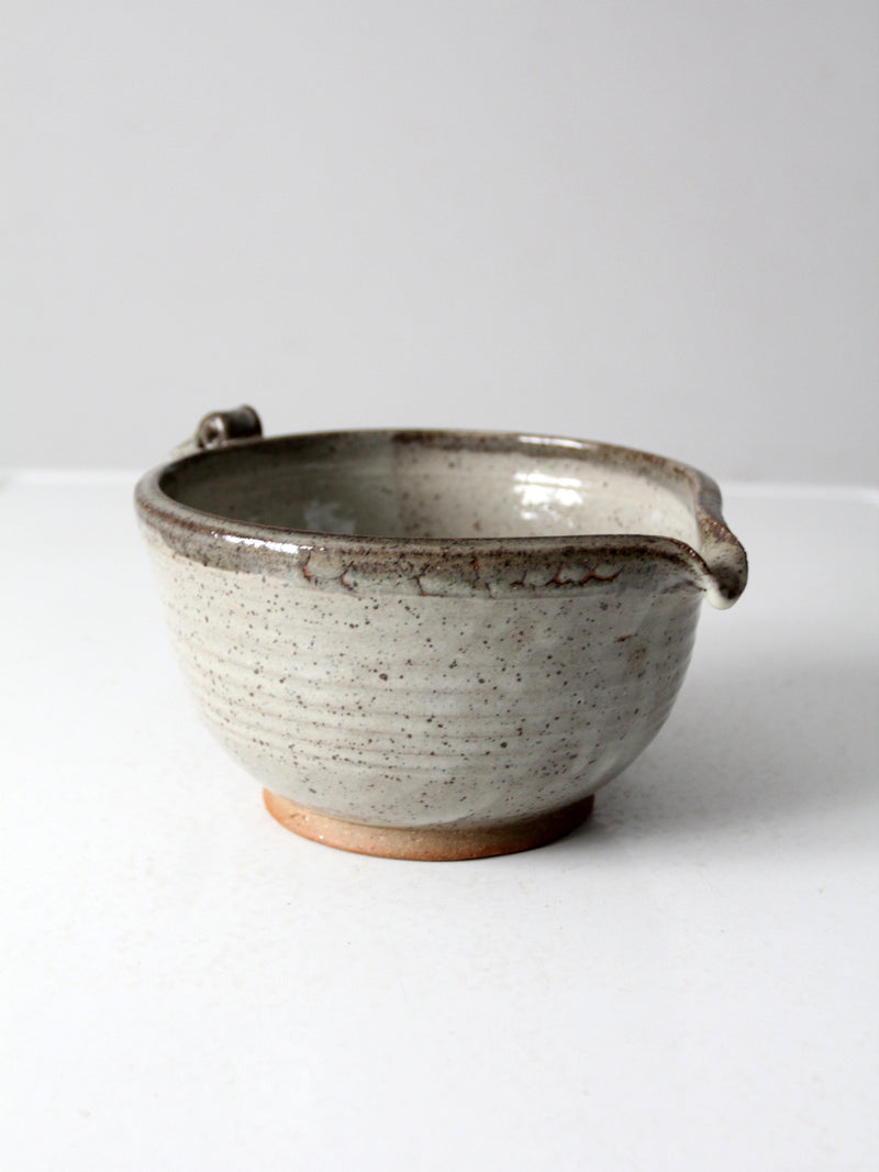 vintage studio pottery batter bowl