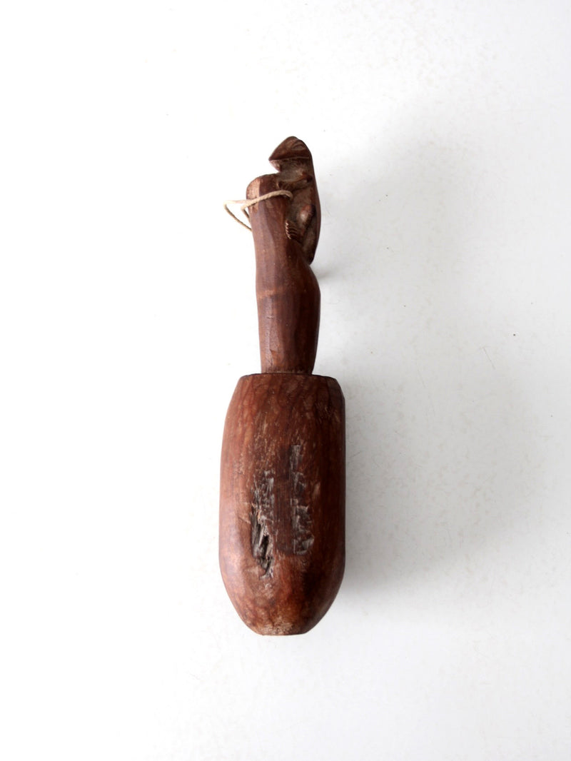 antique primitive Oceanic wooden pestle
