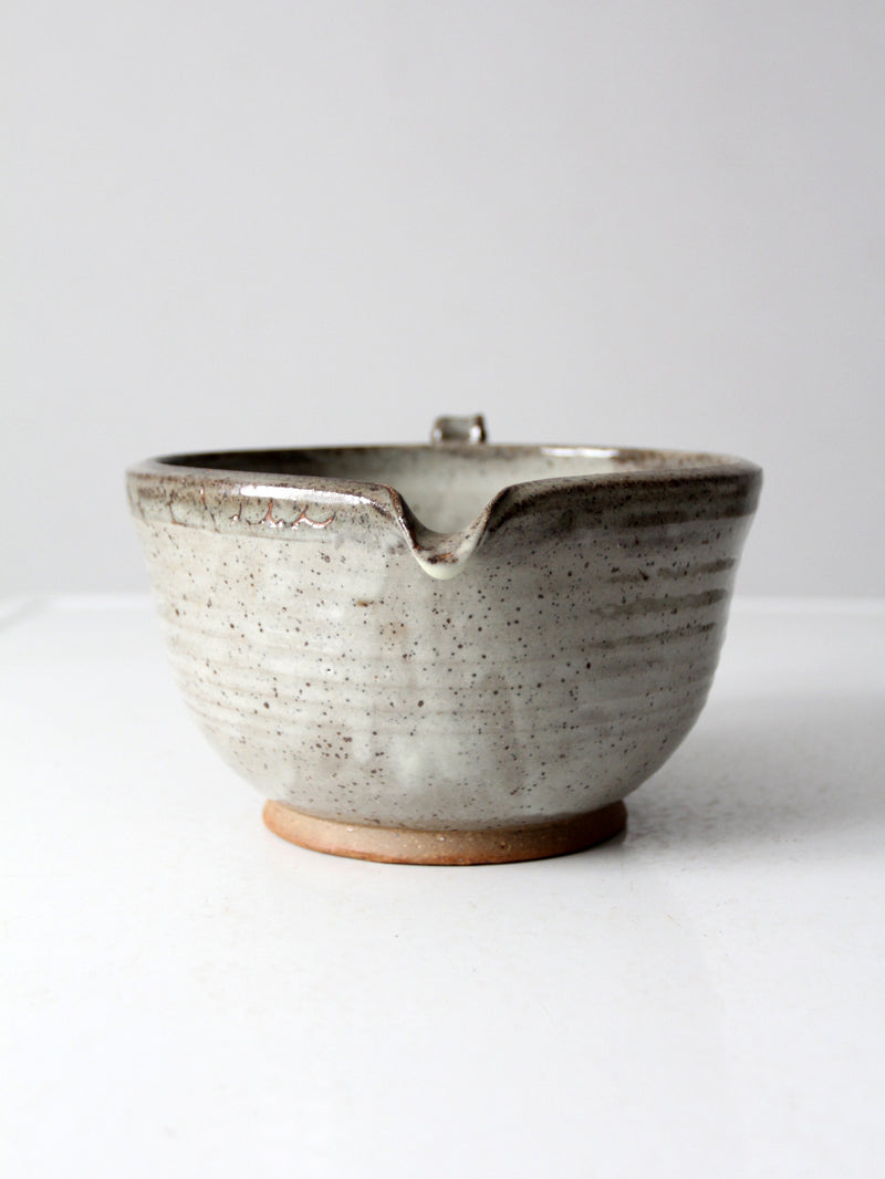 vintage studio pottery batter bowl