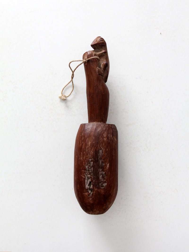 antique primitive Oceanic wooden pestle