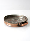 antique copper escargot pan
