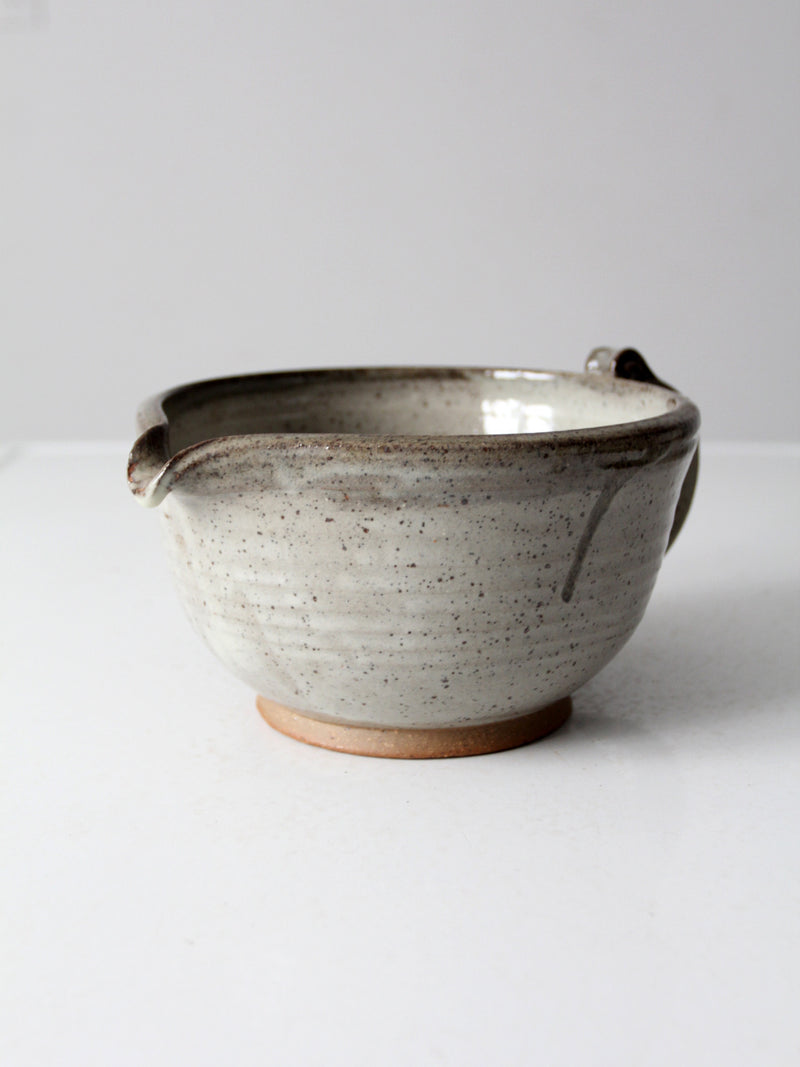 vintage studio pottery batter bowl