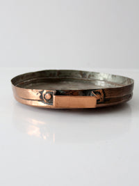antique copper escargot pan