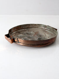 antique copper escargot pan
