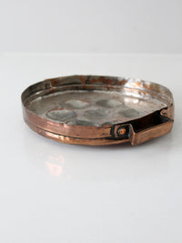 antique copper escargot pan