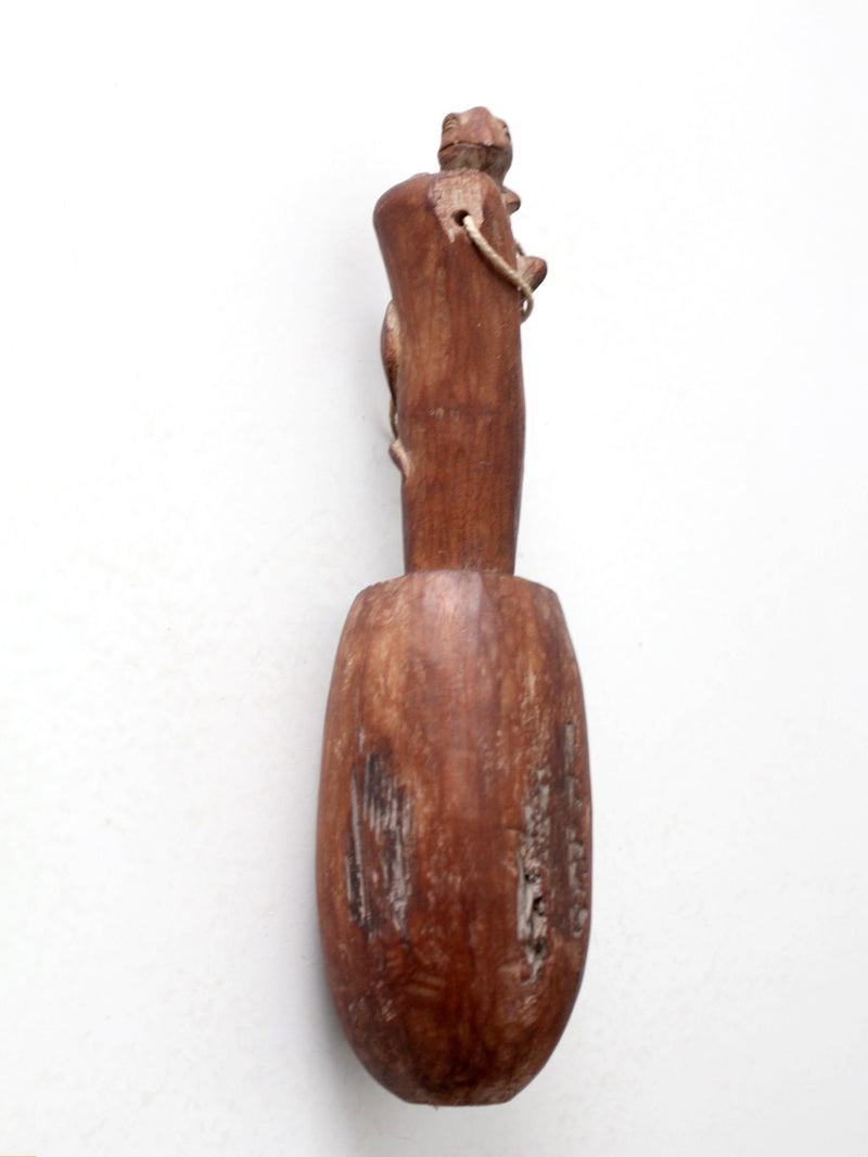 antique primitive Oceanic wooden pestle