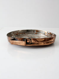 antique copper escargot pan