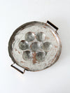 antique copper escargot pan
