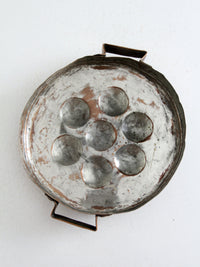 antique copper escargot pan