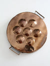 antique copper escargot pan