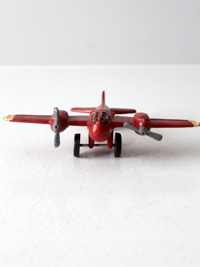 vintage die-cast metal model airplane