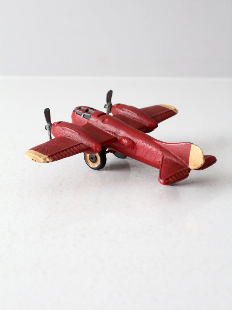 vintage die-cast metal model airplane