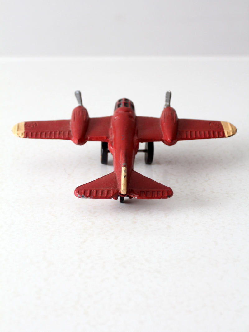vintage die-cast metal model airplane