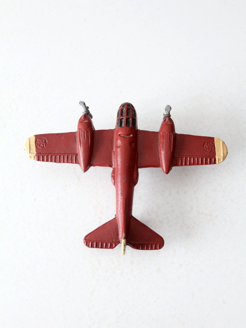 vintage die-cast metal model airplane