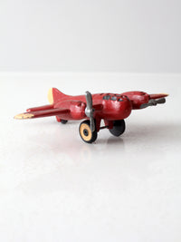 vintage die-cast metal model airplane