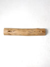 vintage hand-carved pine wall rack with peg hooks