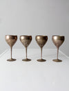 mid-century Leonard silver-plate goblets, set of 4