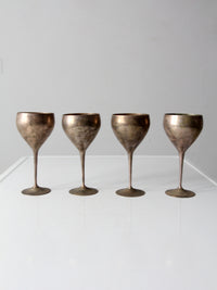 mid-century Leonard silver-plate goblets, set of 4