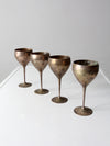 mid-century Leonard silver-plate goblets, set of 4