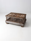vintage rustic wooden coffee table farm crate