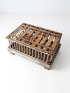 vintage rustic wooden coffee table farm crate