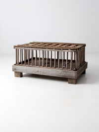 vintage rustic wooden coffee table farm crate