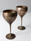 mid-century Leonard silver-plate goblets, set of 4