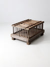 vintage rustic wooden coffee table farm crate